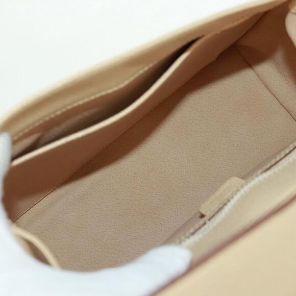 Celine 16 Top Handle Bag Grained Calfskin Beige Leather Handbag (Pre-Owned) - Picture 5 of 16